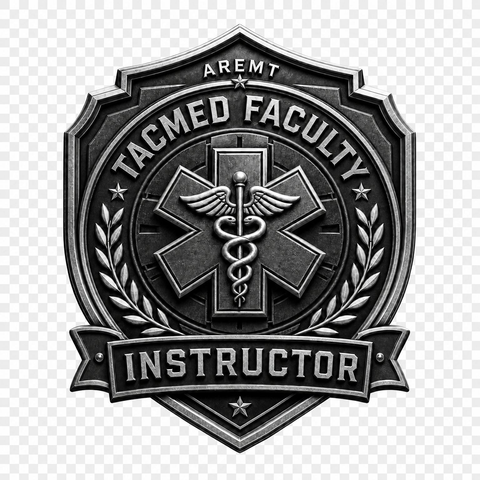 AREMT TACMED FACULTY INSTRUCTOR BADGE